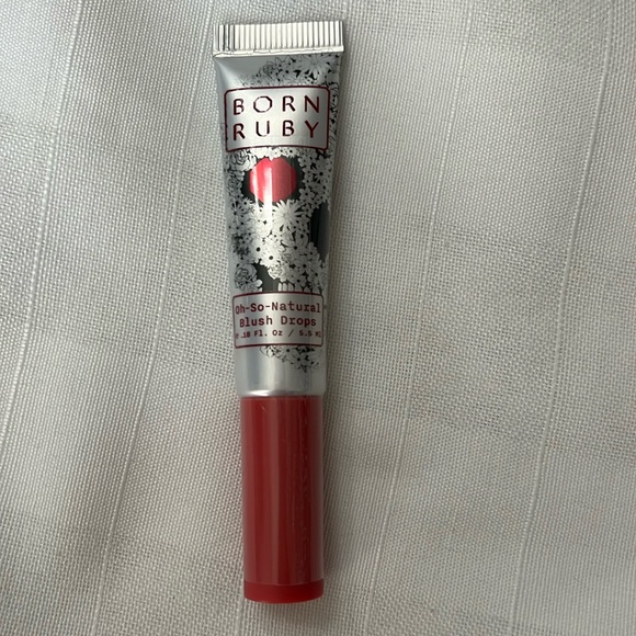 Born Ruby Oh So Natural Blush Drops Peach Charmeuse .18 fl Oz/ 5.5 ML - Picture 1 of 12